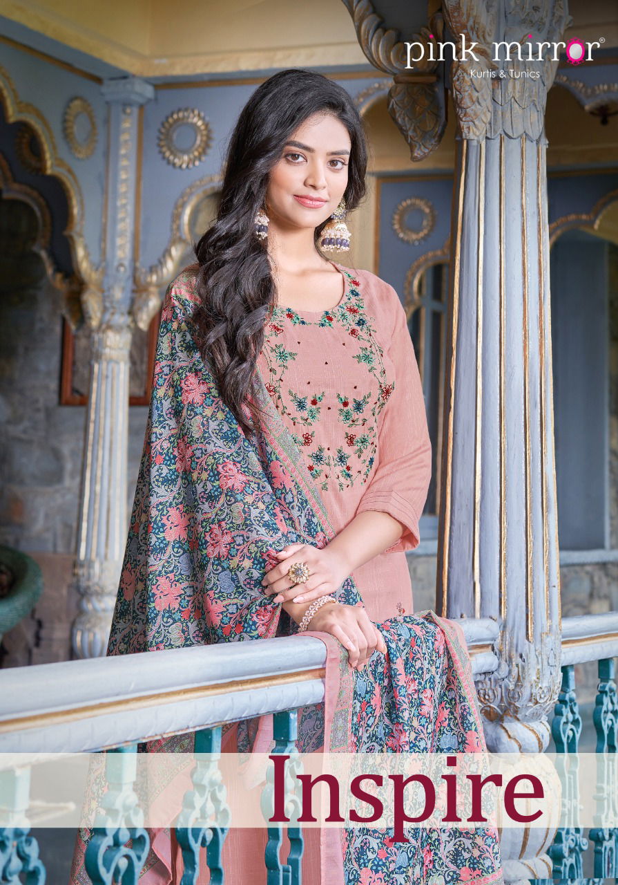 Pink Mirror New Exclusive Wear Designer Fancy Printed Kurti Bottom With Dupatta Collection